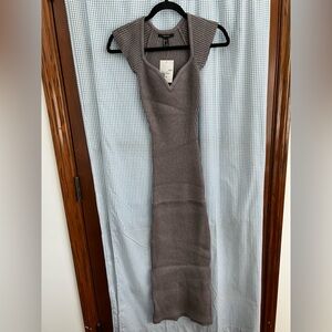 Forever 21 Gray Midi Dress